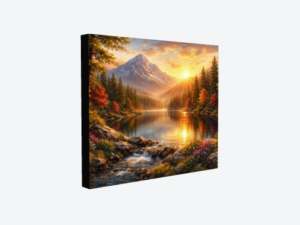 Fotografía en Lienzo Personalizado Bastidor Madera Pino 3.5cm "Bordes Negros"